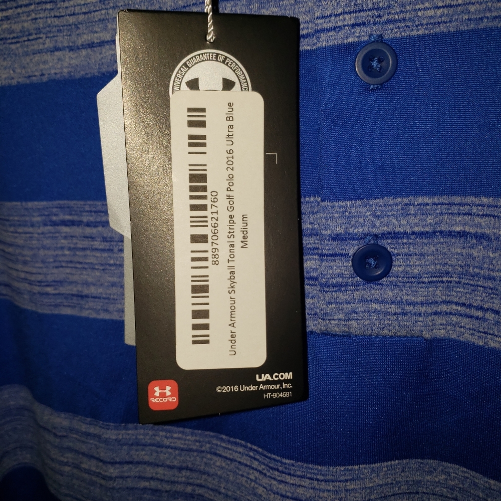 Under Armour Skyball Tonal Stripe Golf Polo - Picture 3 of 6